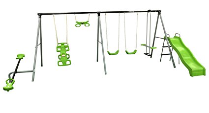 Flexible Flyer "World Of Fun" Swing Set: Best Swing Sets For Small Backyards