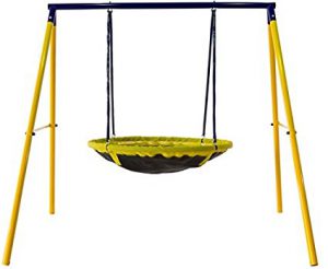 small footprint swing set