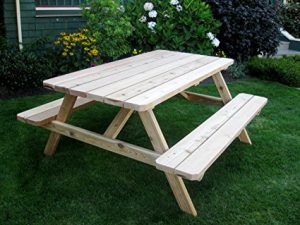 Outdoor Living Today Western Red Cedar Picnic Table: Best Wooden Picnic Tables