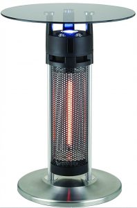 Best Patio Heaters 2018: Ener-G+ Freestanding Outdoor Electric Patio Heater with LED Light and Infrared Heated Table