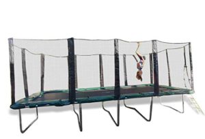 Best Trampolines For Gymnastics: Happy Trampoline - Galactic Xtreme Gymnastic Rectangle Trampoline with Net Enclosure