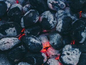 charcoal embers