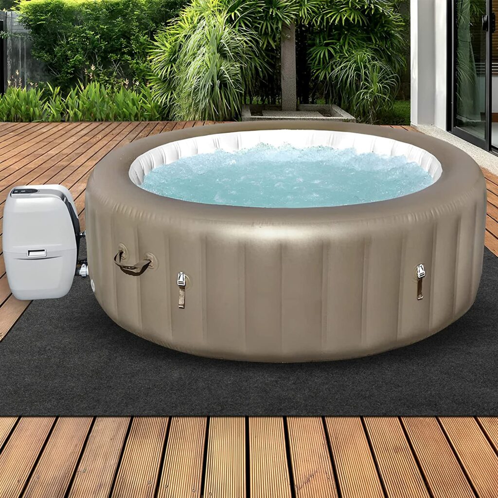 inflatable hot tubs are great ways to warm up an outdoor space