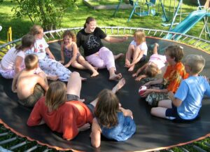 too much weight on a trampoline can cause warping over time