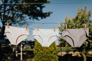 underwear on a clothesline